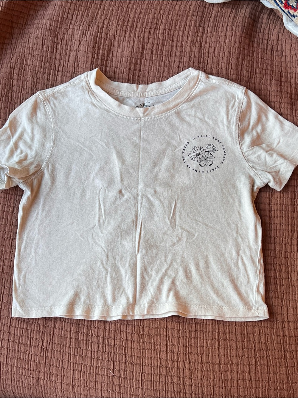 O’Neil Surf Co Cream Floral Graphic Tee